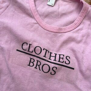 Custom Baby Pink Clothes Over Bros T-shirt